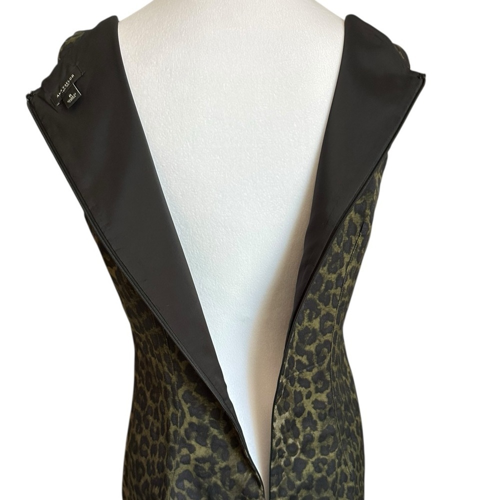 Ann Taylor Cheetah Print Sheath Dress Size 6 - Picture 9 of 17